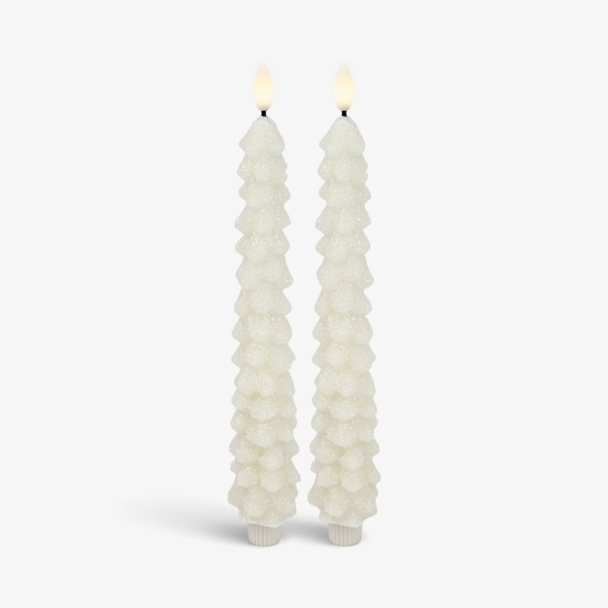 Set of 2 Glitter Tree Tapers