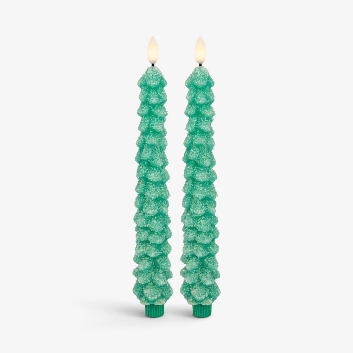 Set of 2 Glitter Tree Tapers